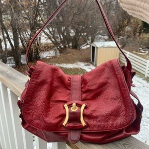 B. MAKOWSKY  LEATHER HOBO/SHOULDER BAG